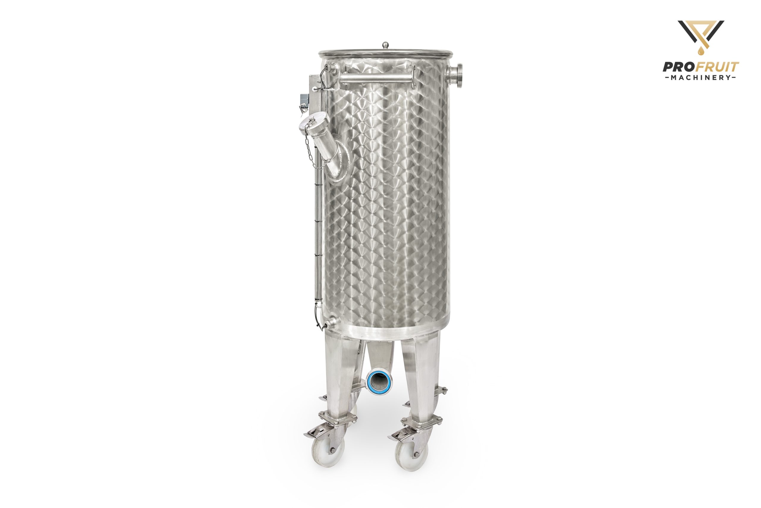 100 L Edelstahltank mit Sensoren und Mischer