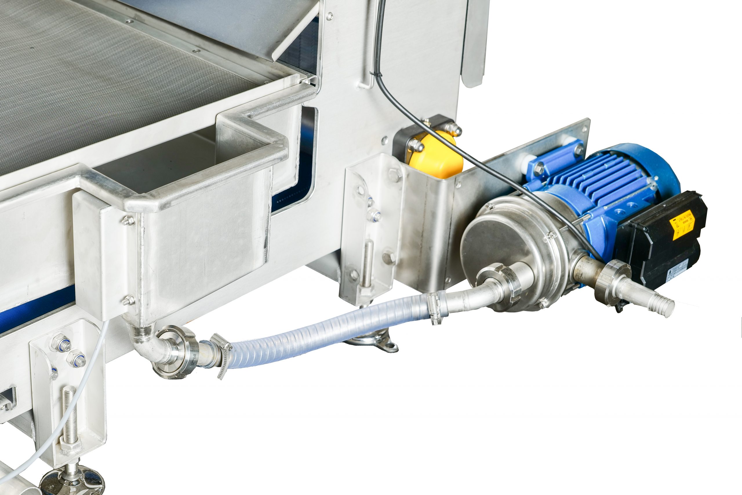 Die Bandpresse 1500 mit integriertem Saftsammeltank und Pumpe