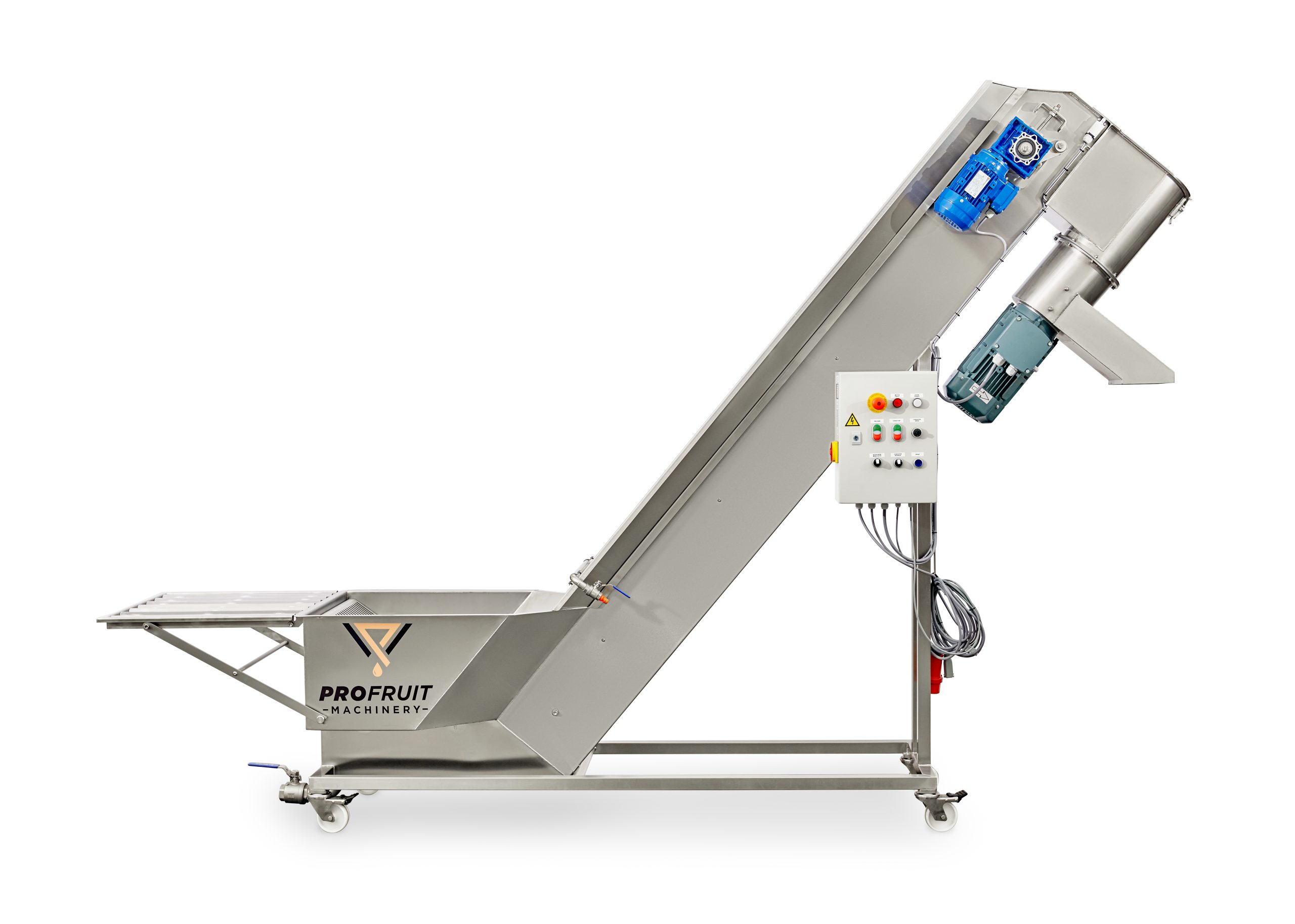 Wasch-/Mahlanlage für Obst- und Gemüse mit Aufzug MAXIMILL 1000