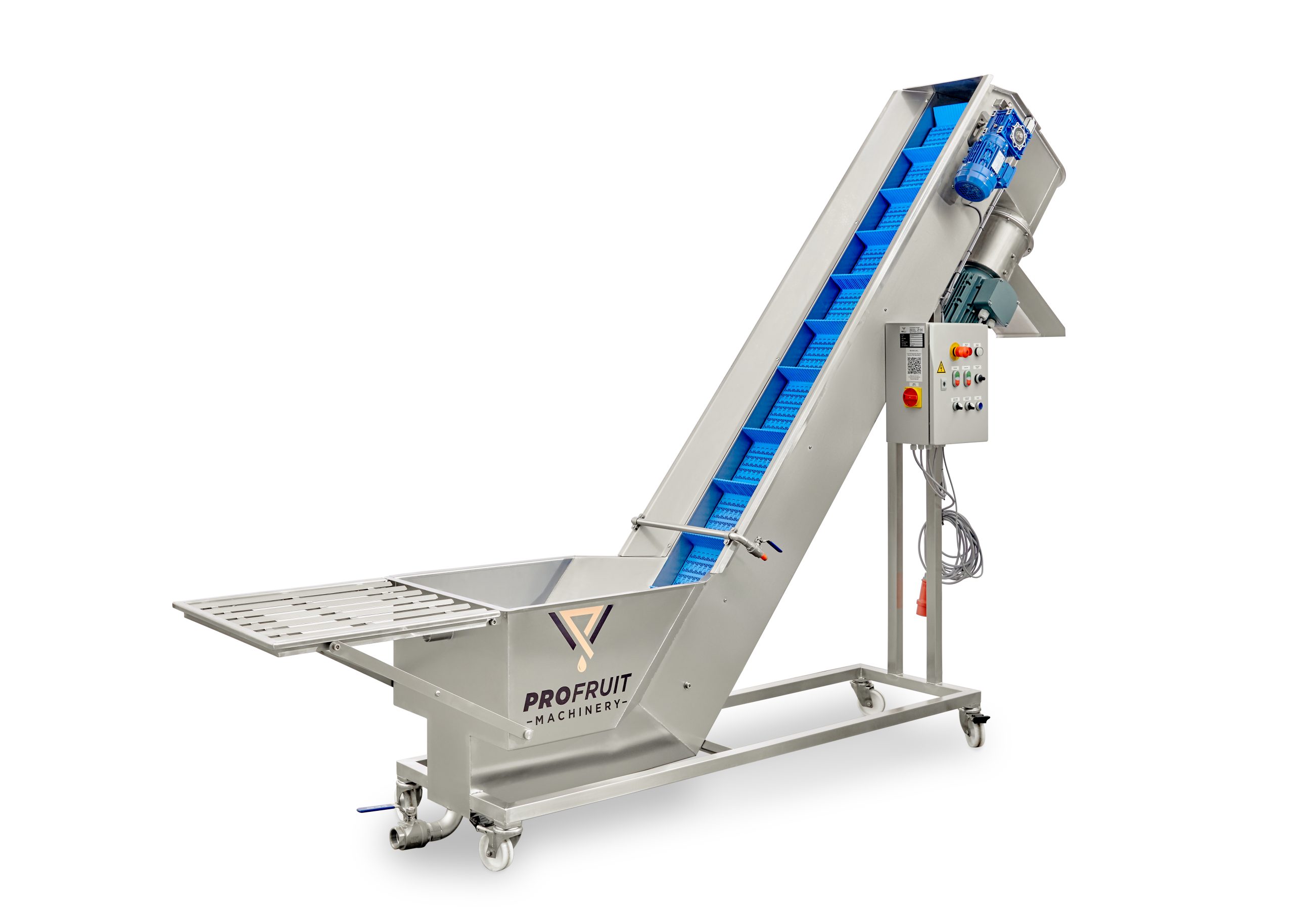Wasch-/Mahlanlage für Obst- und Gemüse mit Aufzug MAXIMILL 1000