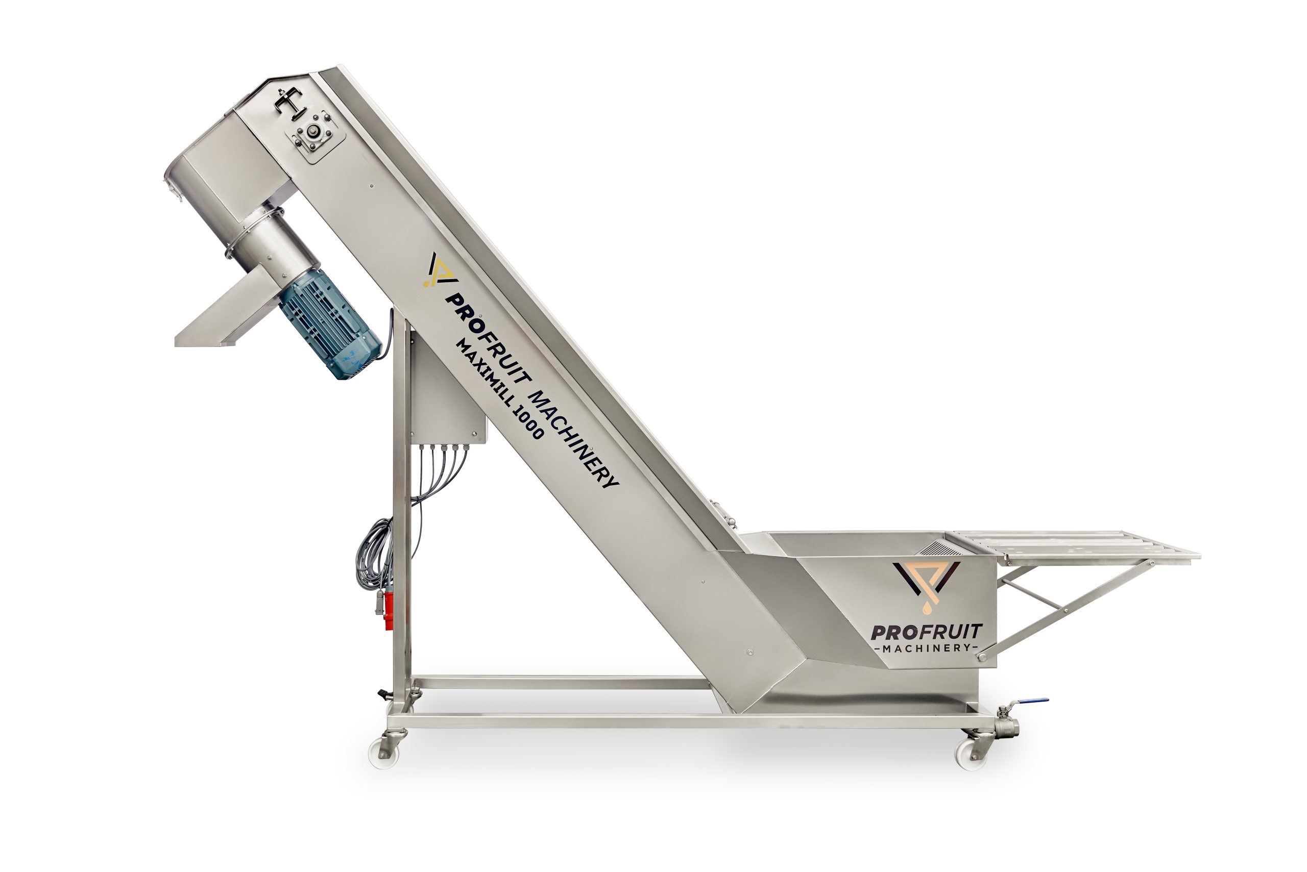 Wasch-/Mahlanlage für Obst- und Gemüse mit Aufzug MAXIMILL 1000
