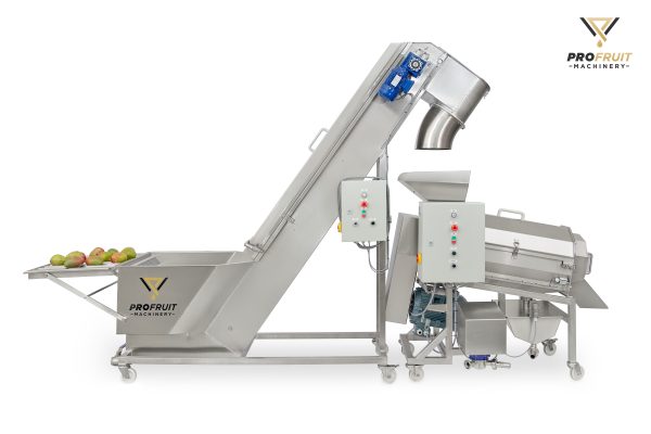 Obstwaschelevator zum Waschen und Transportieren verschiedener Früchte