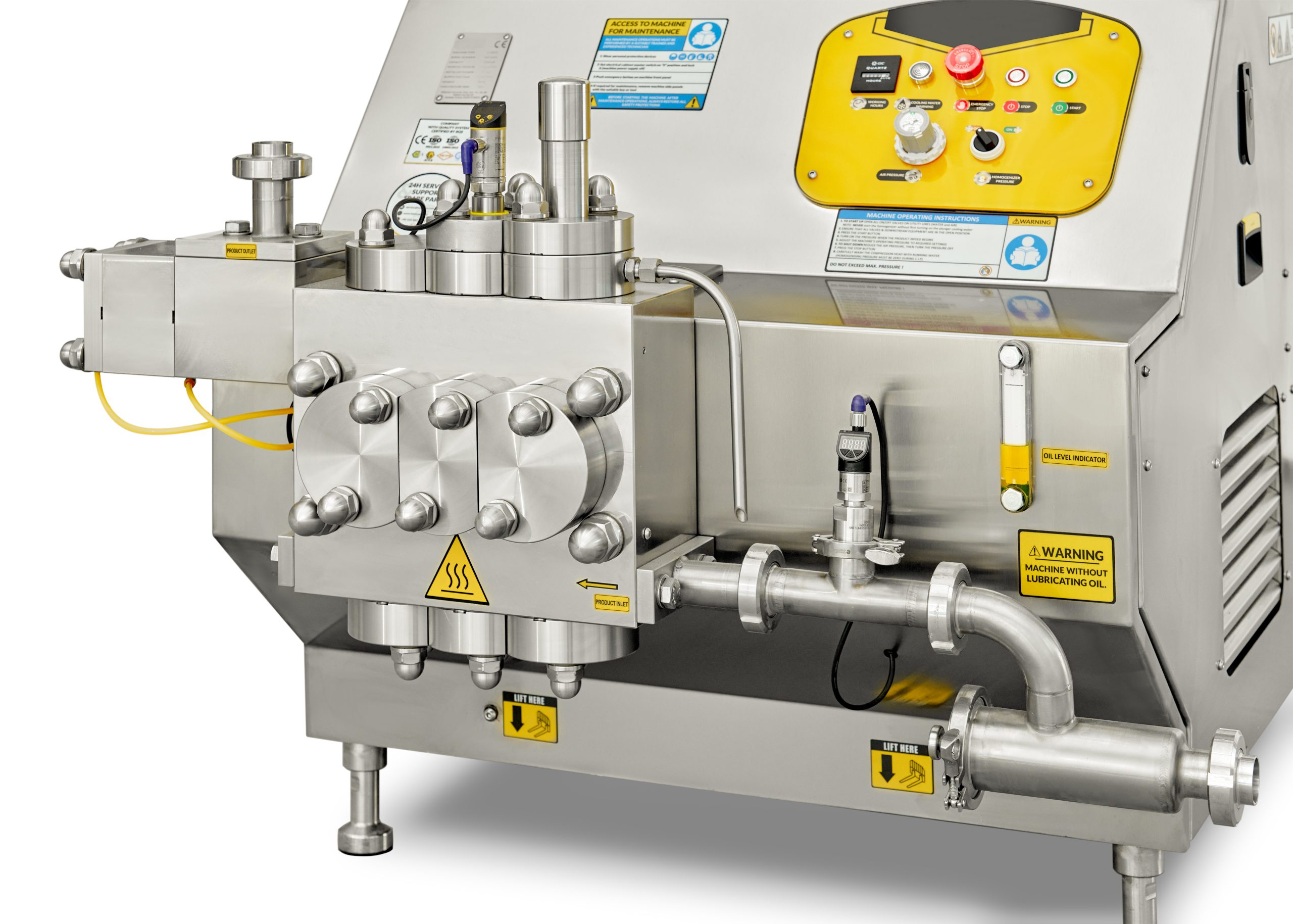 Hochdruck-Homogenisator – Seitenansicht | ProFruit Machinery