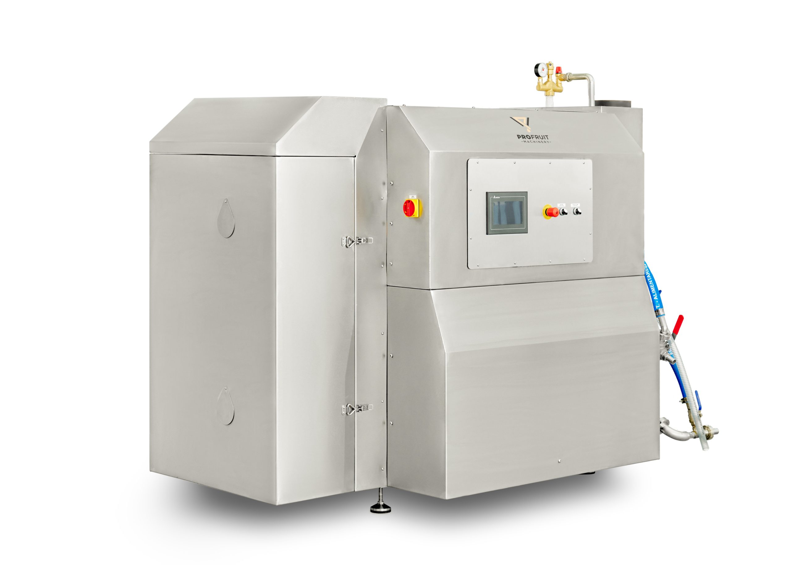 Seitenansicht der Pasteurisieranlage HEAT 3000