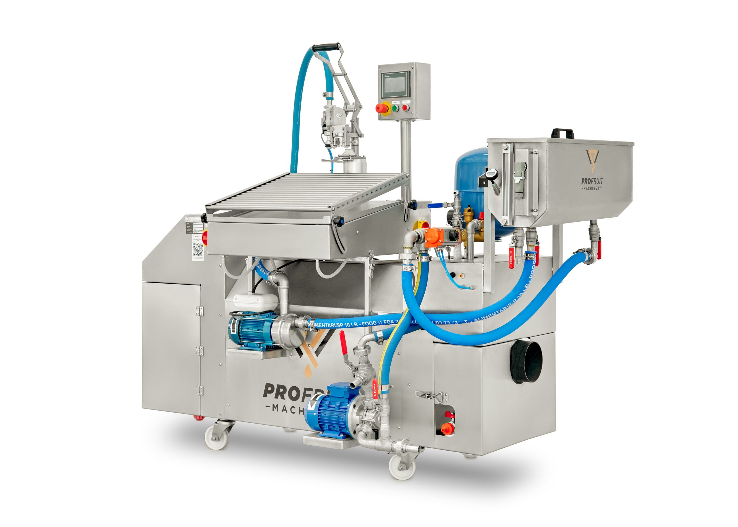 Diesel/Gas-Pasteurisator HEAT 1000 in Kombination mit MINIFLOW | ProFruit Machinery