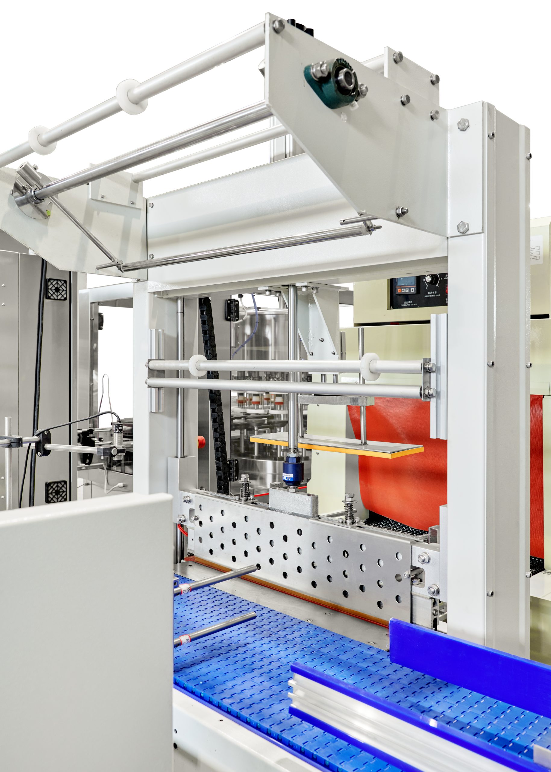 Schrumpffolienverpackungsmaschine – Nahaufnahme