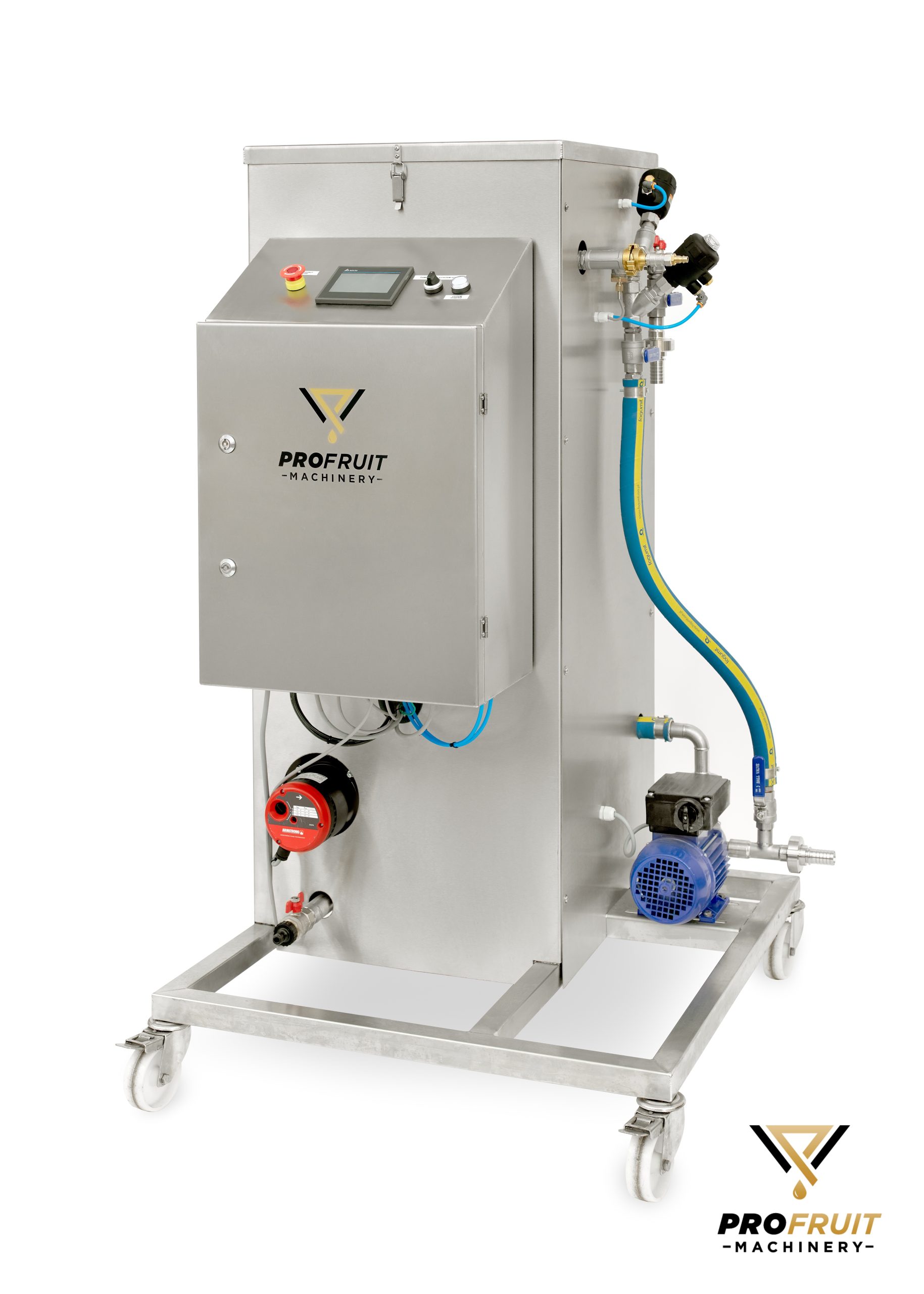 Die elektrische Pasteurisieranlage erhitzt und pasteurisiert verschiedene Flüssigkeiten vor dem Abfüllprozess