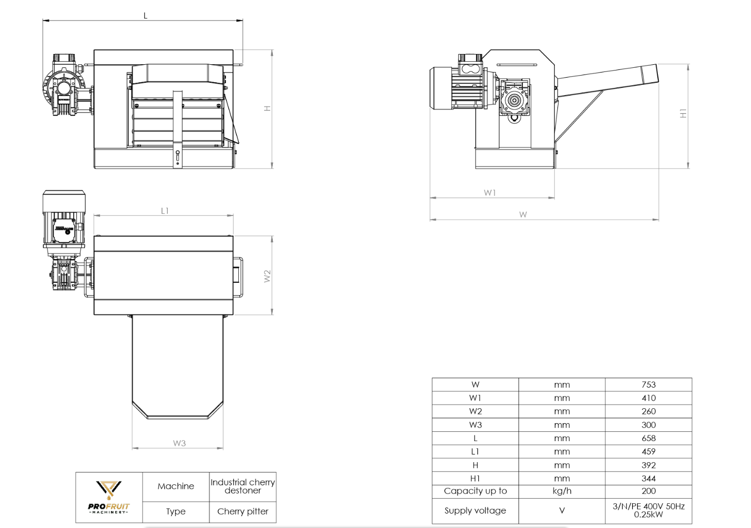 Industrielle Kirschentsteinmaschine CHERRYPITTER - Image 5