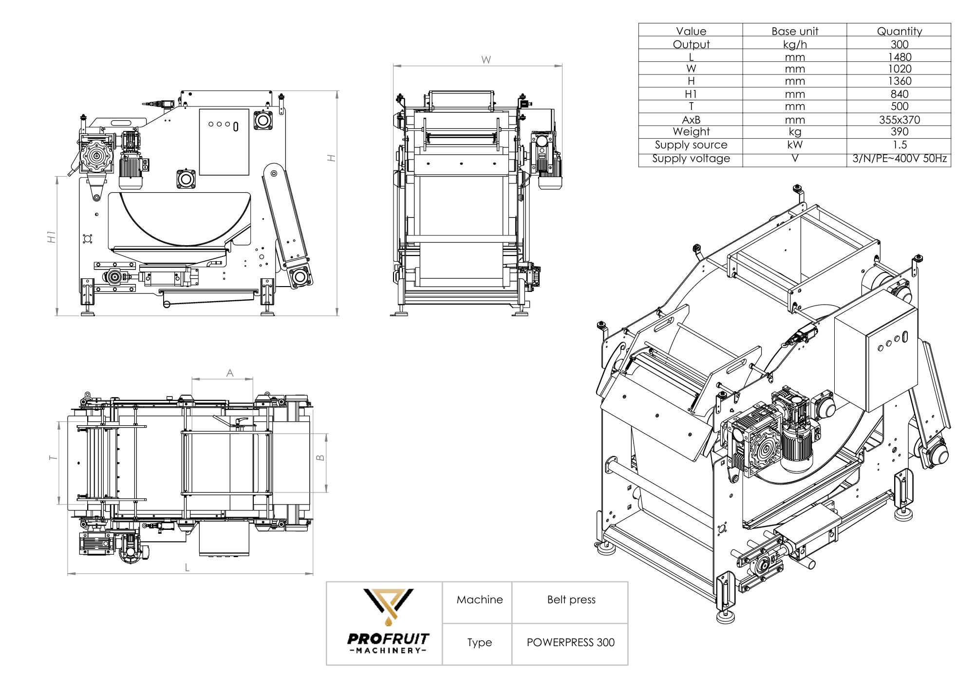 Bandpresse POWERPRESS 300