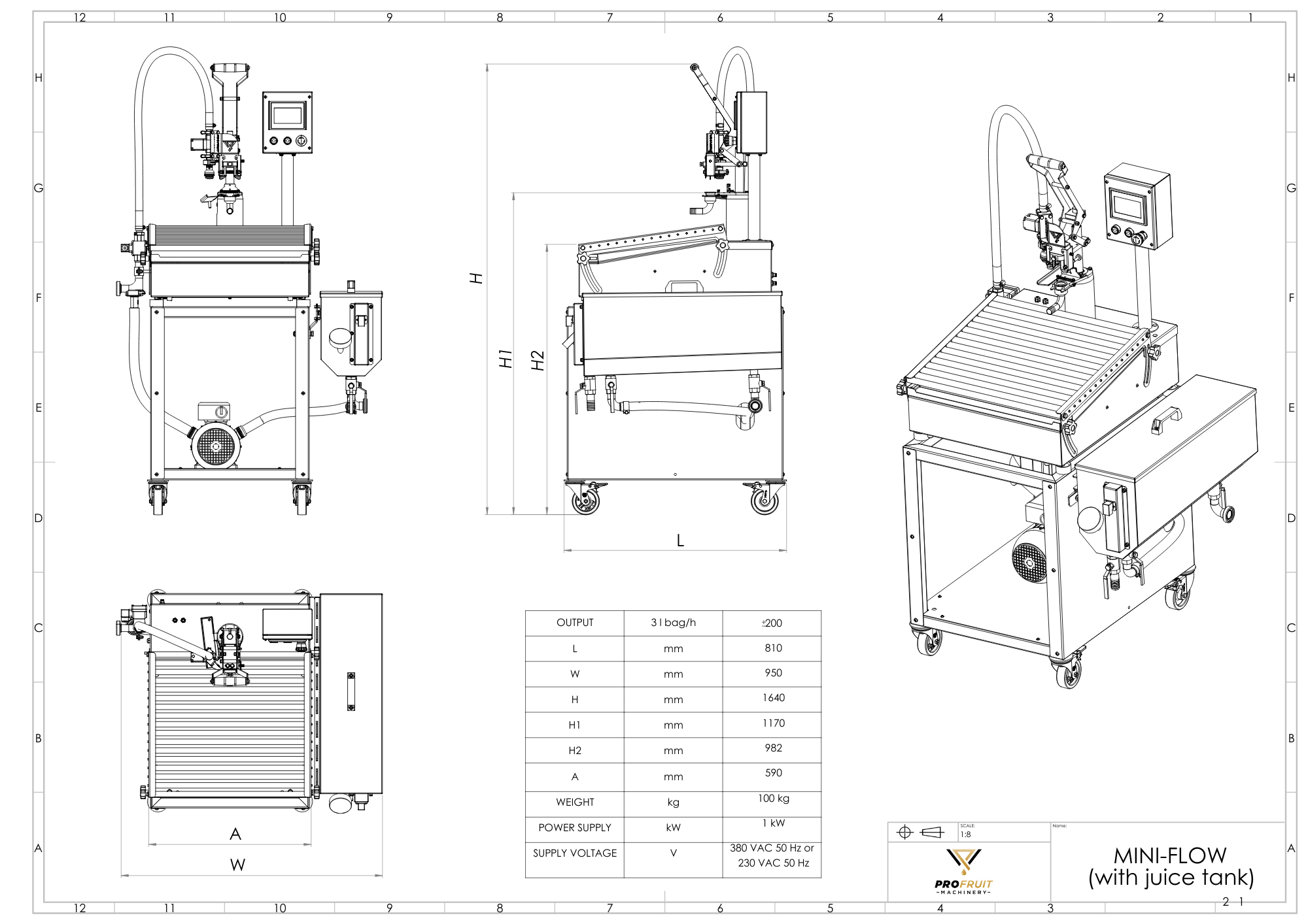 Halbautomatischer Bag-in-Box- und Stand up Pouch-Abfüller SEMIFLOW - Image 11