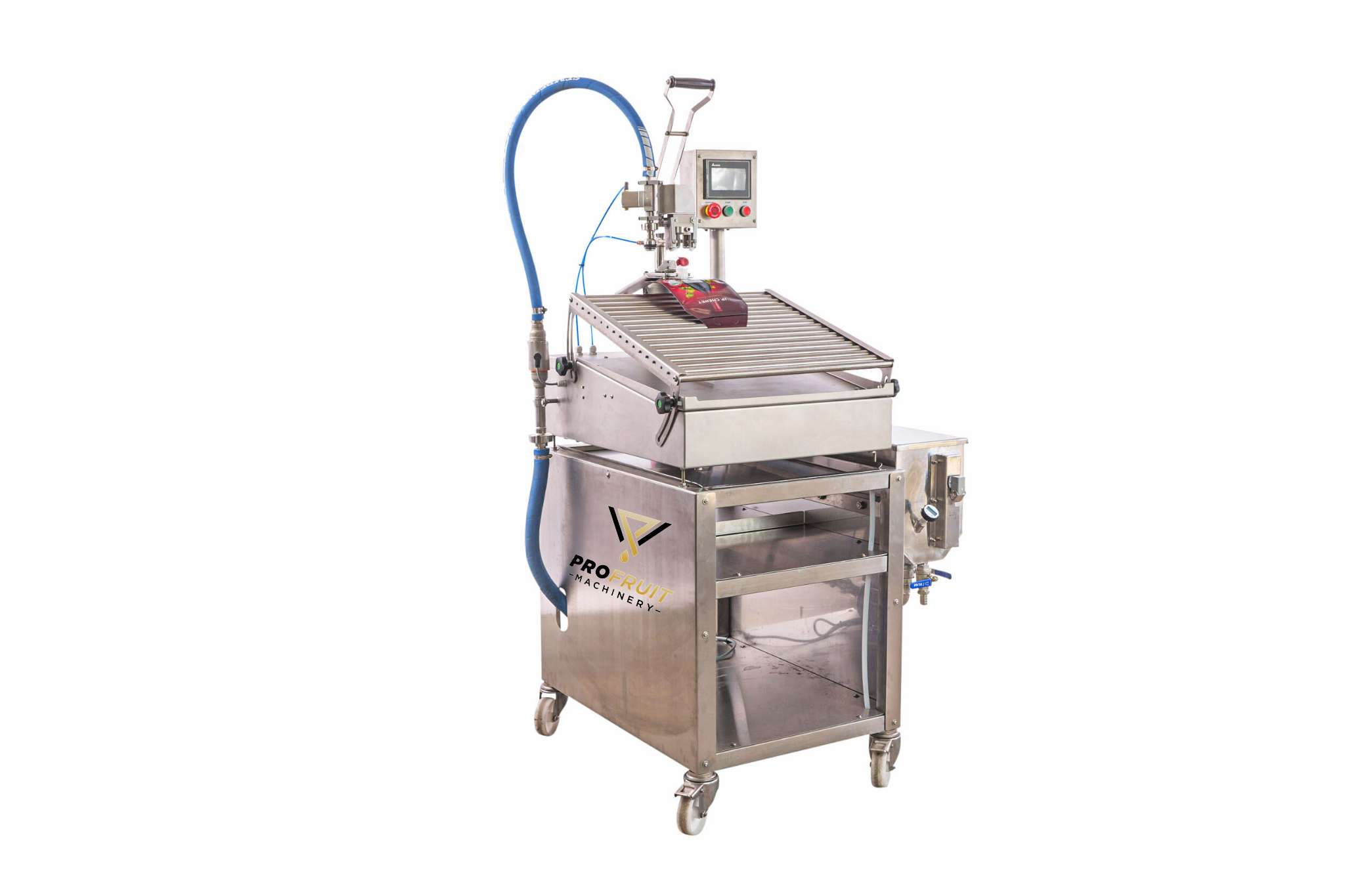 Halbautomatischer Bag-in-Box- und Stand up Pouch-Abfüller SEMIFLOW